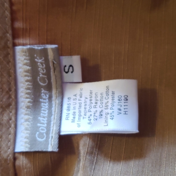 Coldwater multi color tapestry  vest size S - Picture 5 of 8